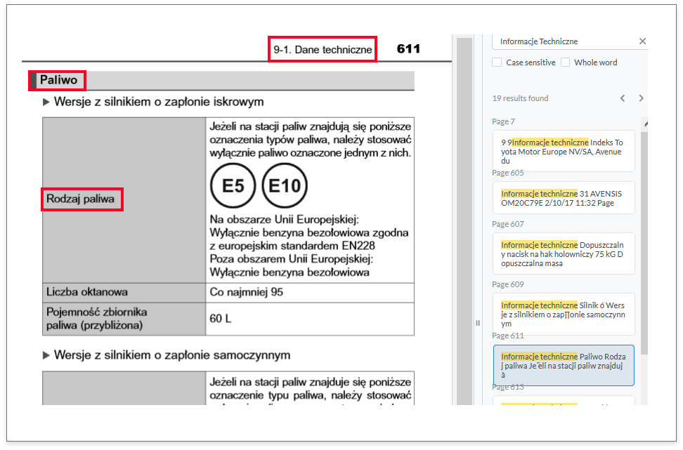 Instrukcja obsługi pojazdu